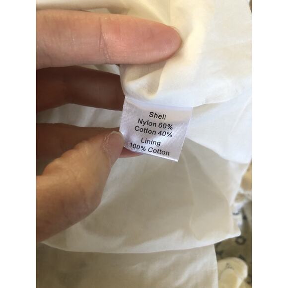 Rachel Parcell Smocked Lace Tiered Dress Large Ruffle NWT White/Off White. BB - Picture 10 of 10